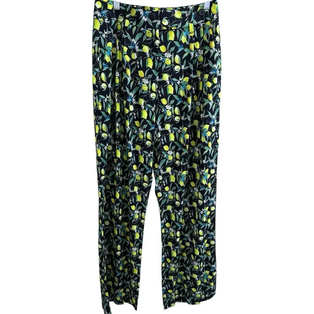 WildFang THE EMPOWER WIDE LEG LEMON TROUSER SIZE 6 NWT - Picture 3 of 11
